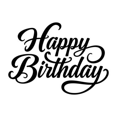 Beyaz arkaplanda iyi ki doğdun diyagramı