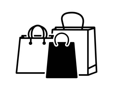 Alışveriş Torbası Simgesi Siyah, 124; Kağıt Torba İllüstrasyonu, Çevrimiçi Dükkan Sembolü, 124; E-Ticaret Logosu, Ticaret İşareti, 124; Ayrı 124; Çeşitlendirmeler