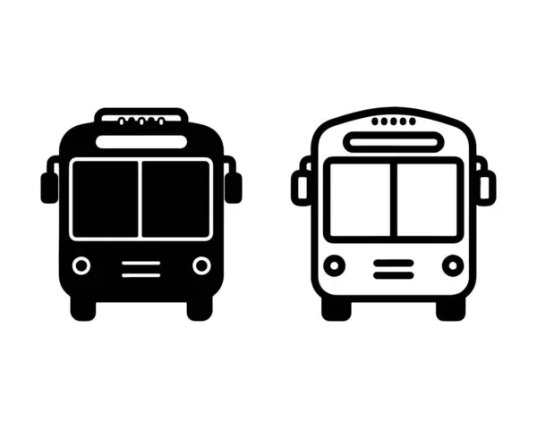 bus simgesi vektör tasarım çizimi