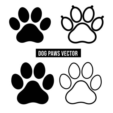 Pençe yazdırma simgeleri. Vektör