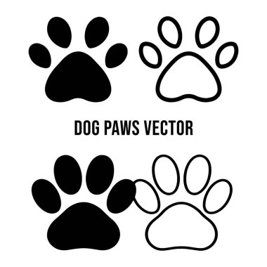 Pençe yazdırma simgeleri. Vektör