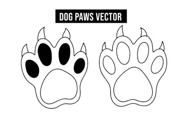 Pençe yazdırma simgeleri. Vektör