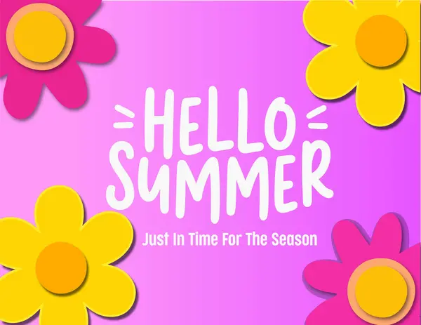 Renkli Yaz arkaplan tasarımı. Yatay poster, tebrik kartı, web sitesi başlığı