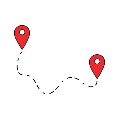 GPS points and path between them