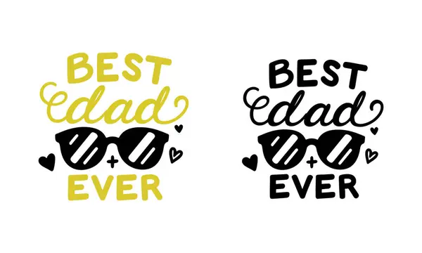 Baba Tipografisi Mutlu Babalar Günü Typographic Vektör beyaz arkaplan tasarımı