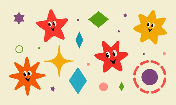 Çocuklar ve çocuklar arka plan vektörü. Eğlenceli çocuksu el çizimi karalama tasarımı. Paket tasarımı için oyuncu çizgi film tasarımı ve yazdırma.