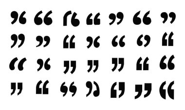 Tırnak işareti seti, tırnak işareti tasarımı