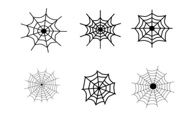 Örümcek web çizgisi sanat vektörü