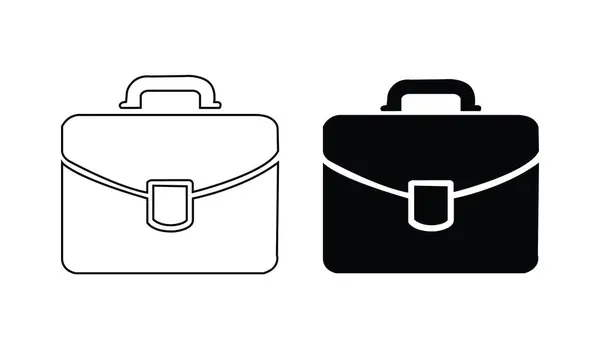 Evrak çantası simgesi koleksiyonu. Farklı çanta seti. Vektör. Stok. resimleme.