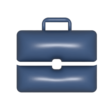 Kurumsal Kullanım için 3B İş Çantası Simgesi