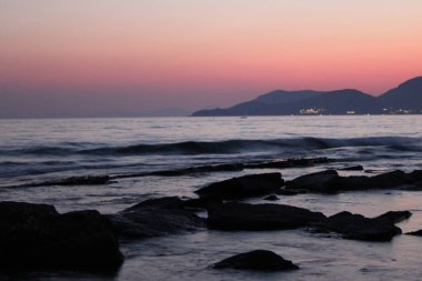 Yaz Denizi 'nde Gün Batımı. Yüksek kalite fotoğraf