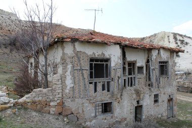 Ankara 'nın Kayi köyünü terk etti. Yüksek kalite fotoğraf