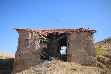 Ankara 'nın Kayi köyünü terk etti. Yüksek kalite fotoğraf