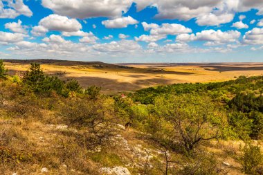 view from a cliff on the top