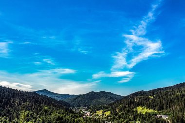 amazing aerial view of rila mountains near the bulgarian ski resort bulgaria