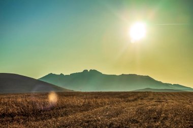 İsrail 'in kuzeyindeki ölü deniz vadisinin güzel manzarası
