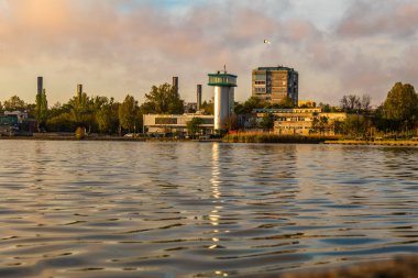 Akşamları Dnipro şehri