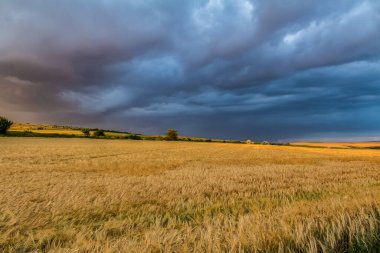 Yazın dramatik gün batımı