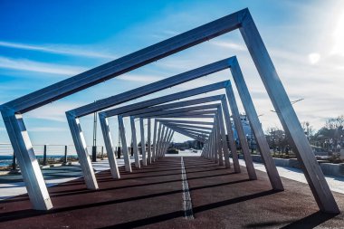 Barselona şehrindeki köprü.