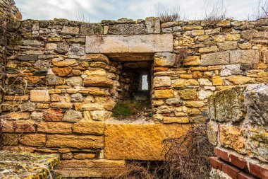 Eski şehir Cuenca 'da harabeler, İspanya
