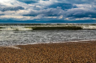 Deniz kıyısının güzel manzarası