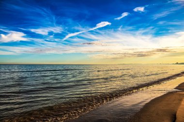 Baltık Denizi 'nde gün batımı, Polonya