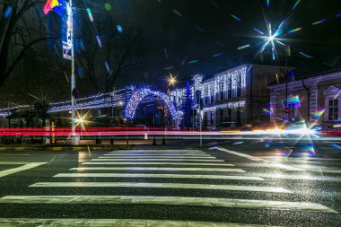 Şehrin gece manzarası