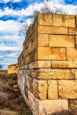 Kudüs şehrindeki eski taş duvar