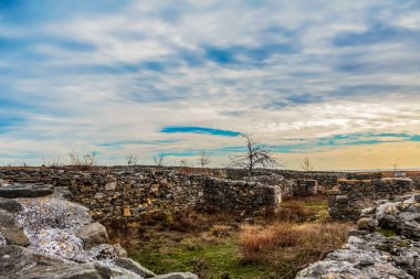 Eski şehrin kalıntıları.