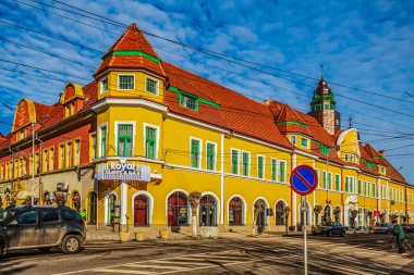 Eski Rothenburg ob der Tauber kasabası manzarası, Almanya