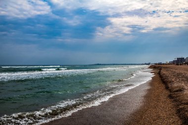 İspanya 'nın deniz kıyısında.