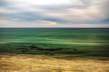 Sabah Baltık Denizi 'nin havadan görünüşü