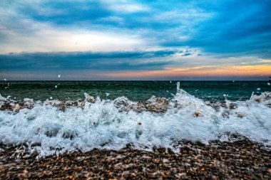 Güzel deniz manzarası. doğa arkaplanı
