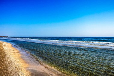 Deniz kıyısının güzel manzarası