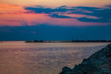 Güzel deniz manzarası. doğa arkaplanı