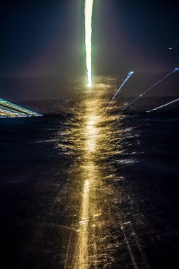 Şehrin gece manzarası