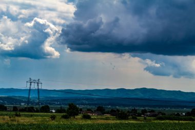 Ağacı ve bulutlu gökyüzü olan güzel bir manzara.