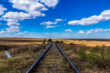 Tren istasyonunun manzarası.