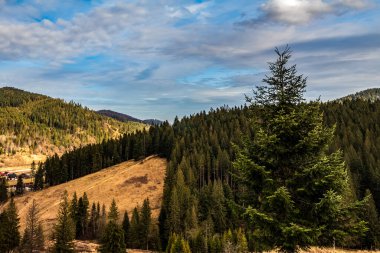 Dağlarla, doğayla, seyahatlerle dolu güzel bir manzara.