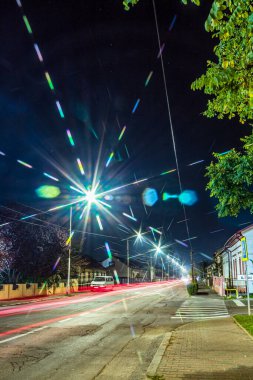 Yeni yılın gece manzarası.