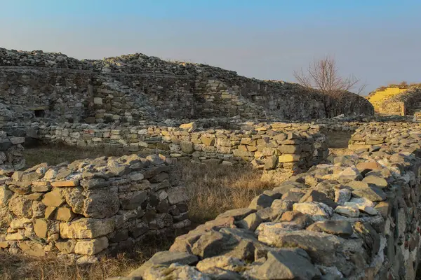 Antik Roma şehri Pernik, İspanya 'nın kalıntıları..