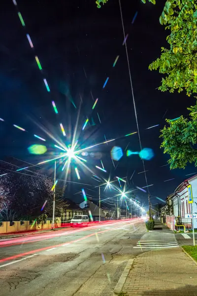 Yeni yılın gece manzarası.