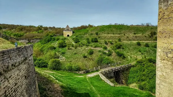 Eski kalenin şehrindeki eski şato.