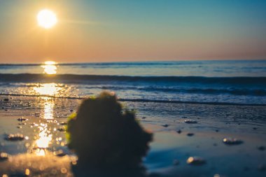 sunrise, dalgalar deniz