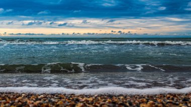 Güzel deniz manzarası. doğa arkaplanı