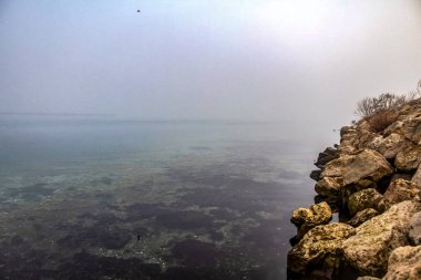 Güzel deniz manzarası. doğa arkaplanı