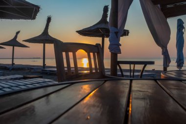 Denizde gün batımı