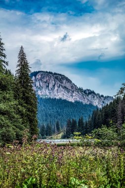 İsrail 'in kuzeyindeki dağların güzel manzarası.