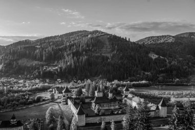 Eski şehrin güzel manzarası