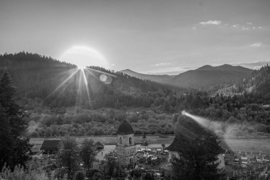 Dağların güzel manzarası